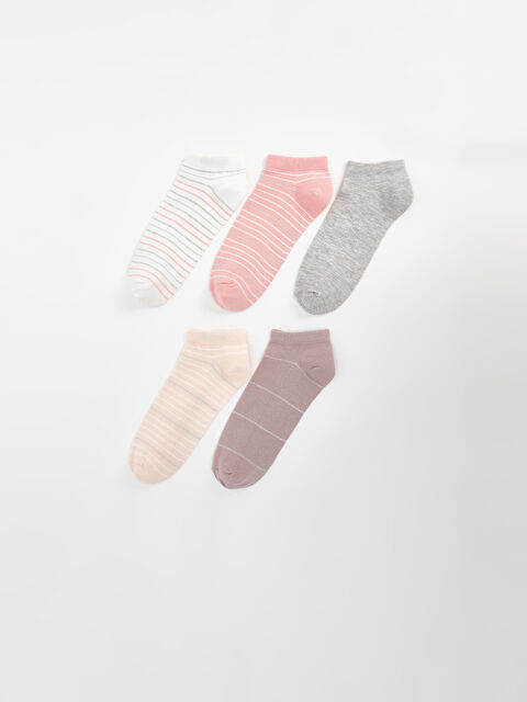 LCW DREAM Çizgili Kadın Patik Çorap 5'li - S45894Z8-FDU
