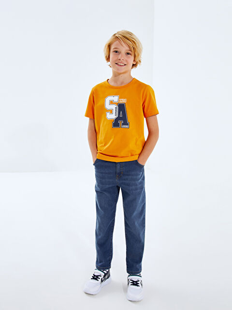 LCW Kids Beli Ayarlanabilir Lastikli Erkek Çocuk Jean Pantolon - S46027Z4-507