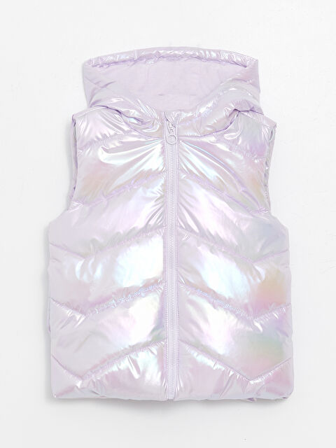 LCW Kids Kapüşonlu Kız Çocuk Şişme Yelek - S46042Z4-L2Q