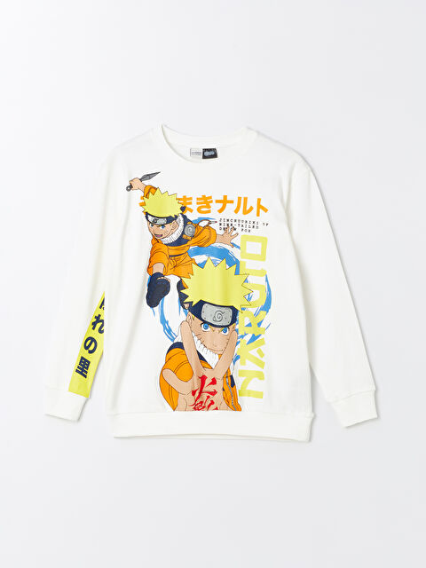 LCW Kids Relaxed Fit Naruto Printed Boys' T-Shirt - S46053Z4-FDU