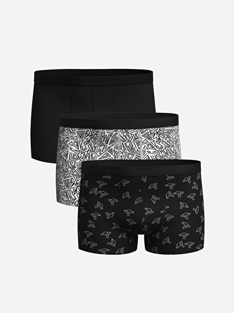 LC WAIKIKI Standart Kalıp Pamuklu Esnek Erkek Boxer 3'lü