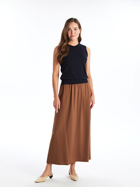 LCW Grace Kadın Beli Lastikli Düz Etek - S46178Z8-HCD