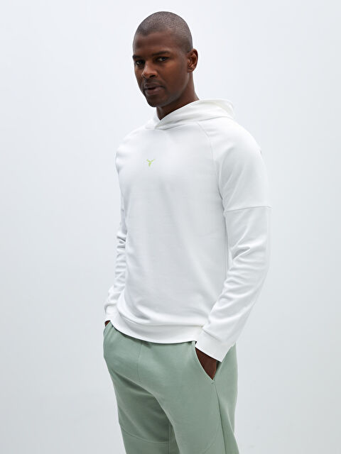 XSIDE ACTIVE Uzun Kollu Baskılı Erkek Hoodie - S46313Z8-FDU