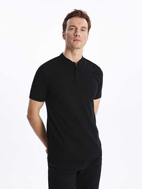 LCWAIKIKI Classic Hakim Yaka Kısa Kollu Erkek Tişört - S46321Z8-CVL