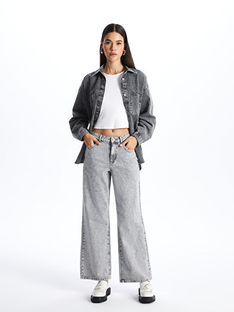 LCW Jeans Wideleg Kadın Jean Pantolon - S46340Z8-GRD