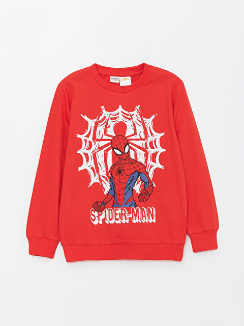 LCW Kids Bisiklet Yaka Spider-Man Baskılı  Erkek Çocuk Tişört