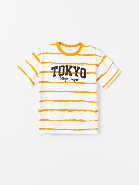 LCW Kids T-shirt pour Garçons à Col Rond Coupe Décontractée - S46551Z4-LSR