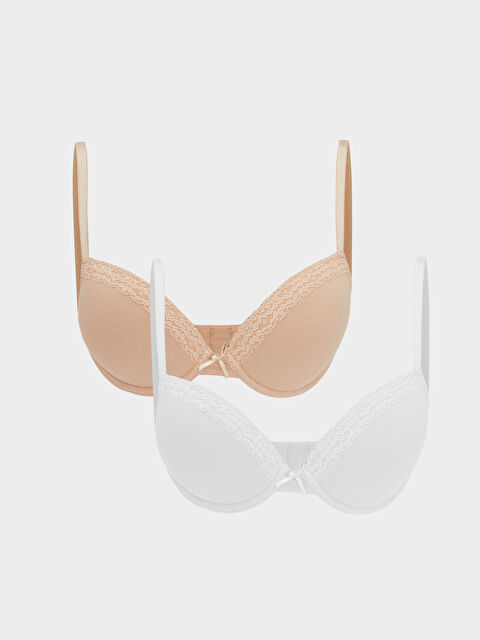 LCW DREAM Balenli Dolgusuz Düz Tişört Sütyen 2'li - S46580Z8-FFB