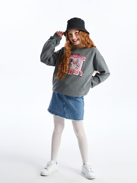 LCW Kids Kız Çocuk Jean Etek - S46730Z4-SHK