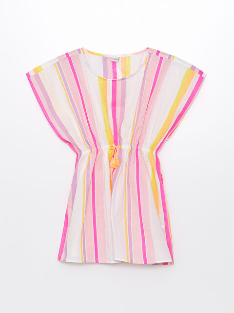 LCW Kids Bisiklet Yaka Çizgili Kız Çocuk Pareo - S46785Z4-F9C