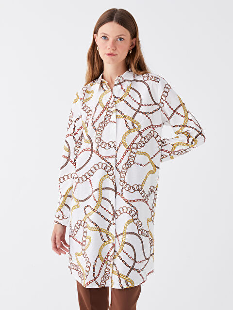 LCWAIKIKI Classic Patterned Women's Shirt Tunic - S46956Z8-LRA