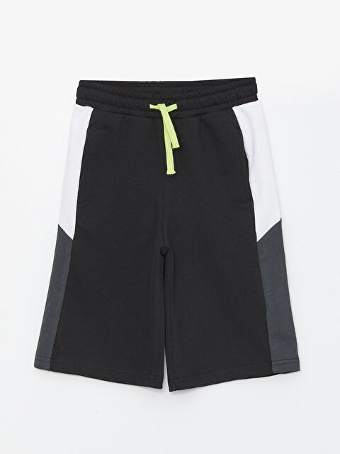 LCW Kids Elastic Waist Color Block Boy's Shorts - S46983Z4-CVL