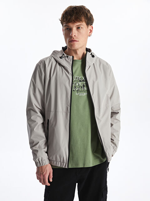 XSIDE Standart Kalıp Kapüşonlu Erkek Yağmurluk - S46989Z8-CV3