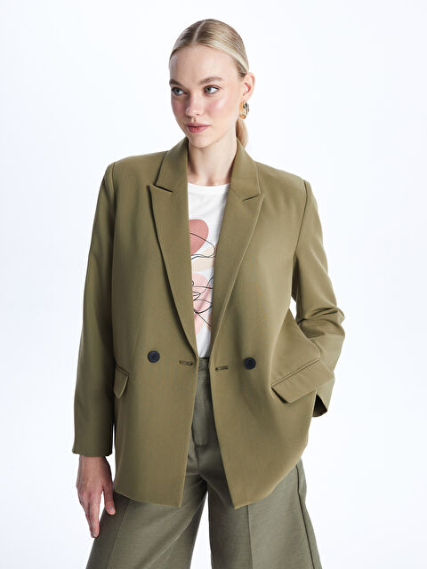 LCWAIKIKI Classic Crepe Women's Blazer Jacket - S46992Z8-R1D