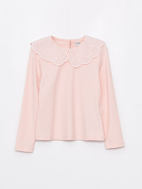 LCW Kids Baby Collar Long Sleeve Girls T-Shirt - S46994Z4-FRA