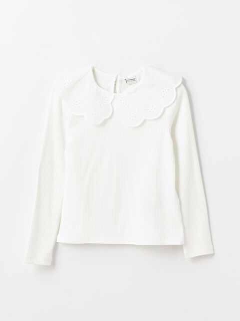 LCW Kids Bebi kragna majica dugih rukava za devojčice