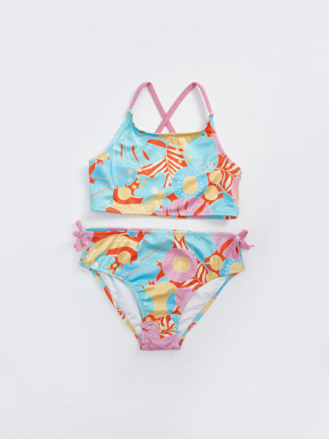LCW Kids Hızlı Kuruyan Baskılı Kız Çocuk Bikini - S47079Z4-LSR