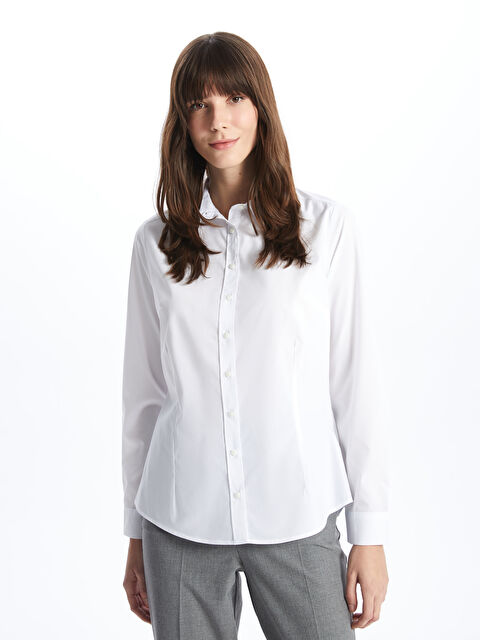 LCWAIKIKI Classic Poplin Kadın Gömlek - S47101Z8-SJT