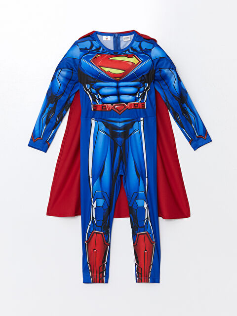 LCW Kids Bisiklet Yaka Superman Erkek Çocuk Kostüm - S47140Z4-LQQ