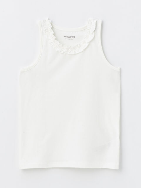 LCW Kids Poncho Crew Neck Frill Detailed Girl Child Athlete - S47141Z4-R9J