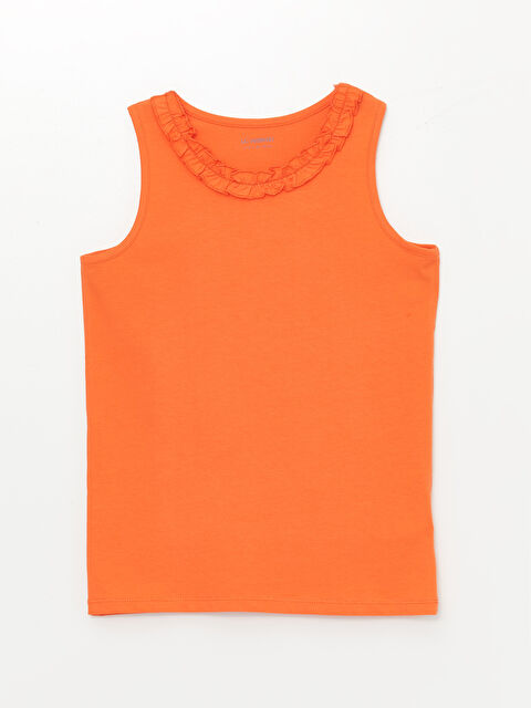 LCW Kids Poncho Crew Neck Frill Detailed Girl Child Athlete - S47141Z4-GHP