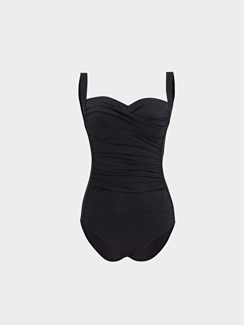 LCW DREAM UV Korumalı Çıkabilir Pedli Büzgü Detaylı Kadın Mayo - S47234Z8-CVL