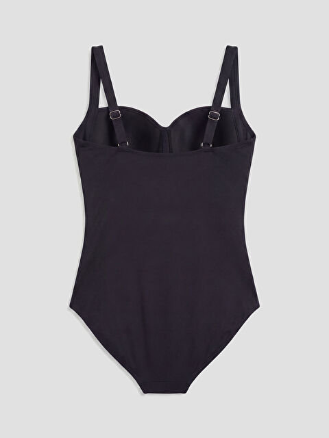 LCW DREAM UV Korumalı Çıkabilir Pedli Büzgü Detaylı Kadın Mayo