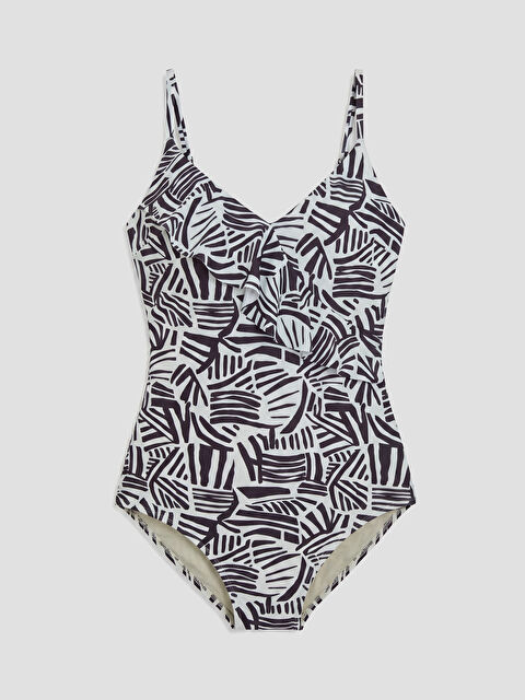 LCW DREAM V Yaka Desenli Kadın Mayo