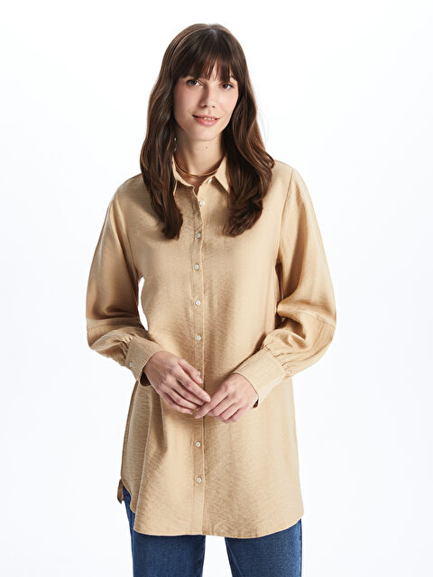 LCWAIKIKI Classic Plain Long Sleeve Women's Shirt Tunic - S47533Z8-KPL