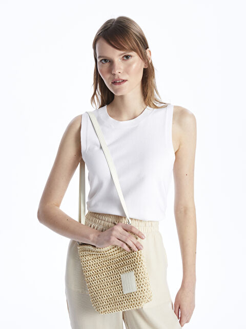 LCW ACCESSORIES Солом'яна сумка на плече для жінок - S47874Z8-FFB