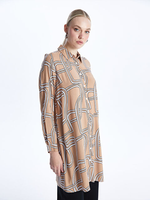 LCWAIKIKI Classic Patterned Long Sleeve Women's Shirt Tunic - S47910Z8-LRA