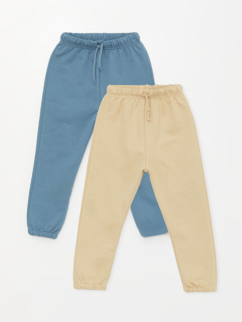 LCW Kids Elasticated Waist Baby Boys' Jogger Sweatpants 2 Pack - S47942Z1-FJC