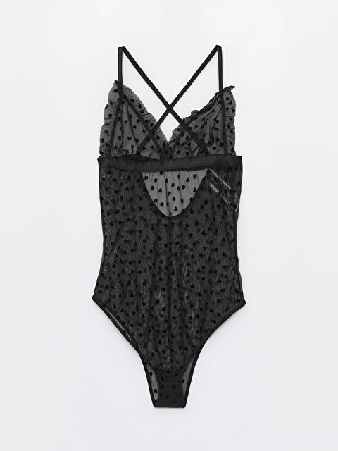 LCW DREAM V Yaka Desenli Bodysuit - S47999Z8-CVL