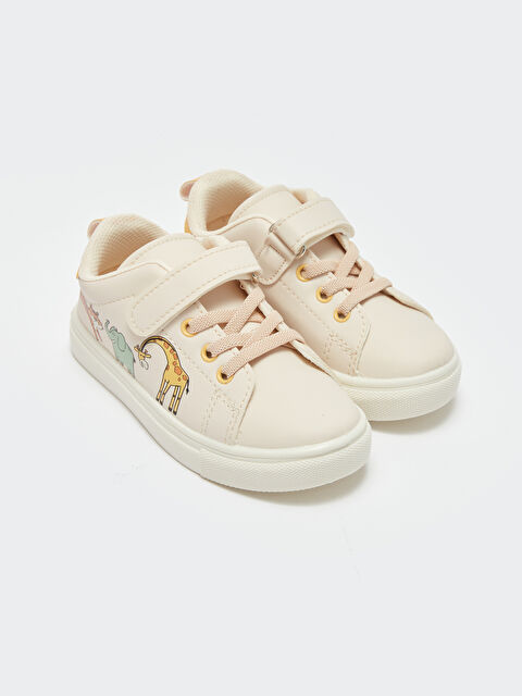 LCW STEPS Hook-and-Loop Printed Baby Boys' Sneakers - S48192Z1-VKE