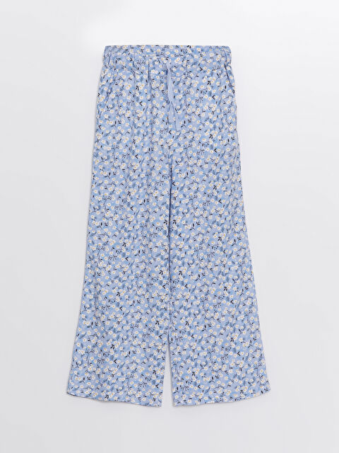 LCW Kids Широкие брюки с эластичным поясом для девочек - S48207Z4-LQK