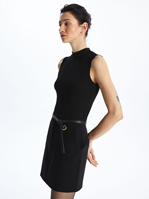 LCWAIKIKI Basic Kadın Dik Yaka Düz Atlet - S48217Z8-CVL