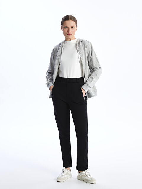 LCWAIKIKI Basic Kadın Beli Lastikli Düz Eşofman Altı - S48233Z8-CVL