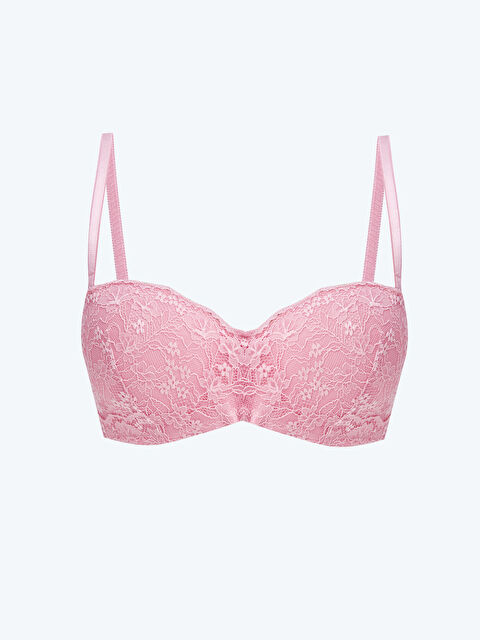 LCW DREAM Balenli Dolgusuz Dantelli Straplez Sütyen - S48454Z8-G4X
