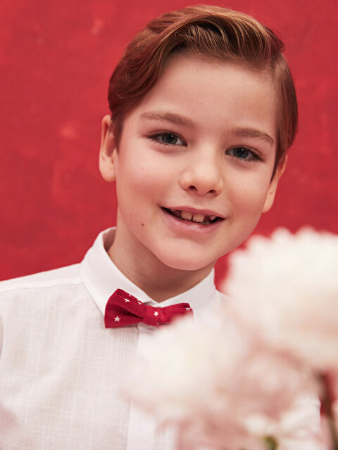 LCW Kids Basic Uzun Kollu Erkek Çocuk Gömlek ve Papyon - S48590Z4-Q6K