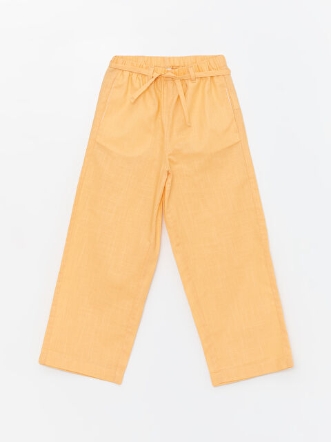 LCW Kids Pantaloni cu talie elastică și crac larg pentru fete - S48752Z4-G7M