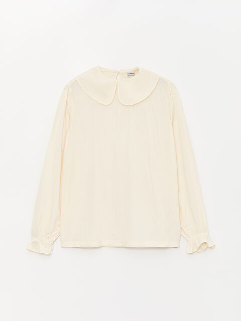 LCW Kids Blouse pour Filles à Col Claudine et Manches Longues - S48799Z4-FRC