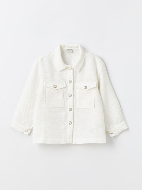 LCW Kids Long Sleeve Girls' Shirt Jacket - S48808Z4-FDU