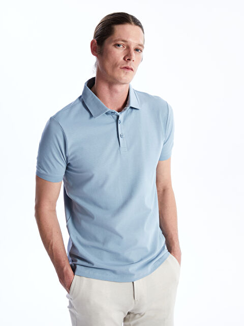 LCWAIKIKI Classic Polo Neck Short Sleeve Men's T-Shirt - S48895Z8-SPD