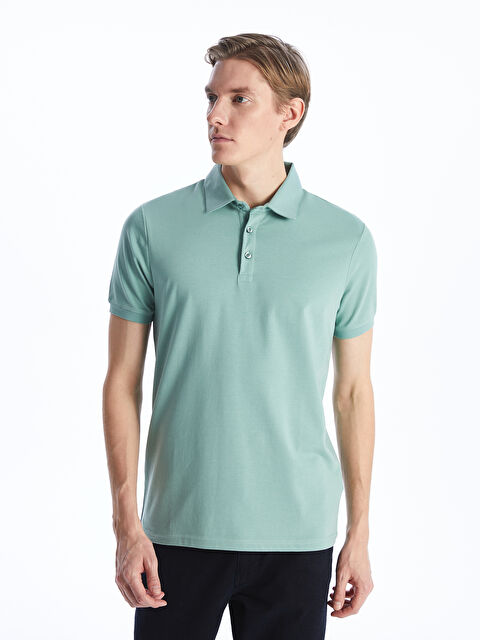 LCWAIKIKI Classic Polo Yaka Kısa Kollu Erkek Tişört - S48895Z8-TUB