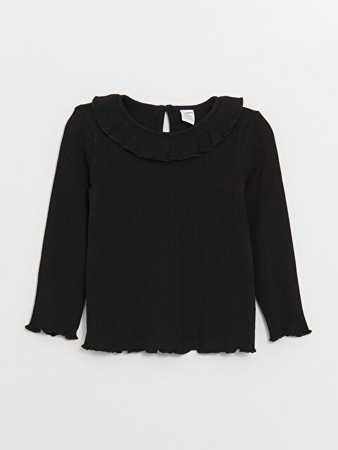 LCW Kids Tricou cu Guler Rotund și Mânecă Lungă pentru Bebeluși Fete - S48942Z1-CVL