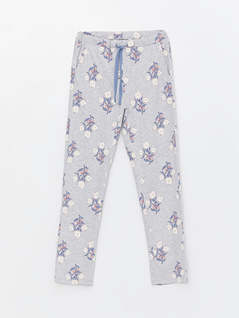 LCW DREAM Beli Lastikli Çiçekli Kadın Pijama Alt - S49074Z8-998