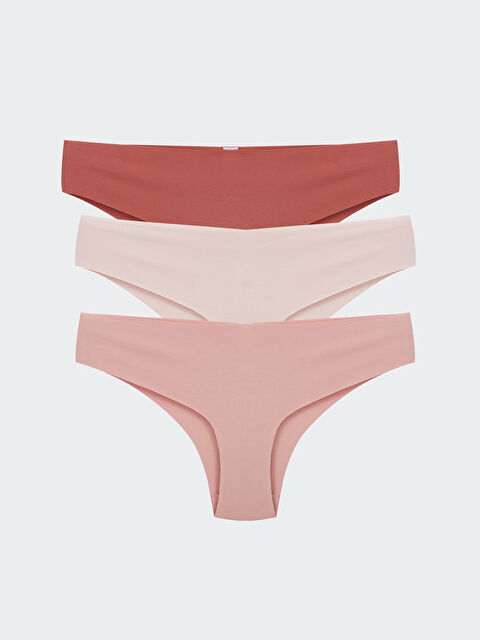 LCW DREAM Düz Brazilian Külot 3'lü - S49211Z8-G2J