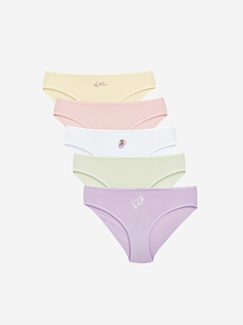 LCW Young Printed Bikini Knickers 5 Pack - S49346Z8-G3W