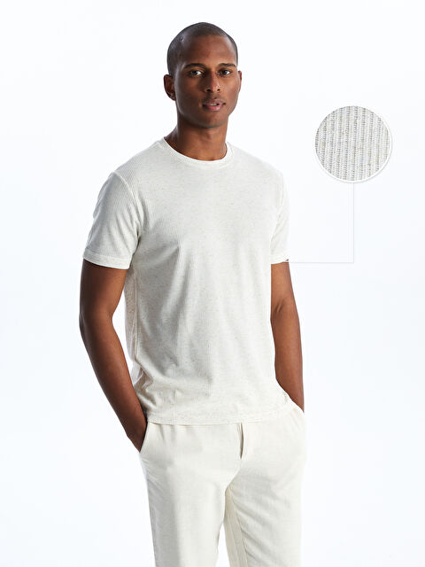 SOUTHBLUE Футболка мужская текстурированная с коротким рукавом и круглым вырезом - S49539Z8-MHK