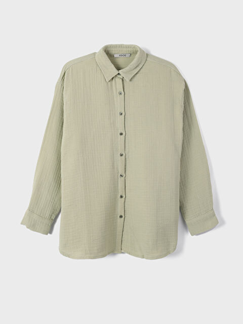 XSIDE Plain Long Sleeve Women's Shirt - S49729Z8-YA3